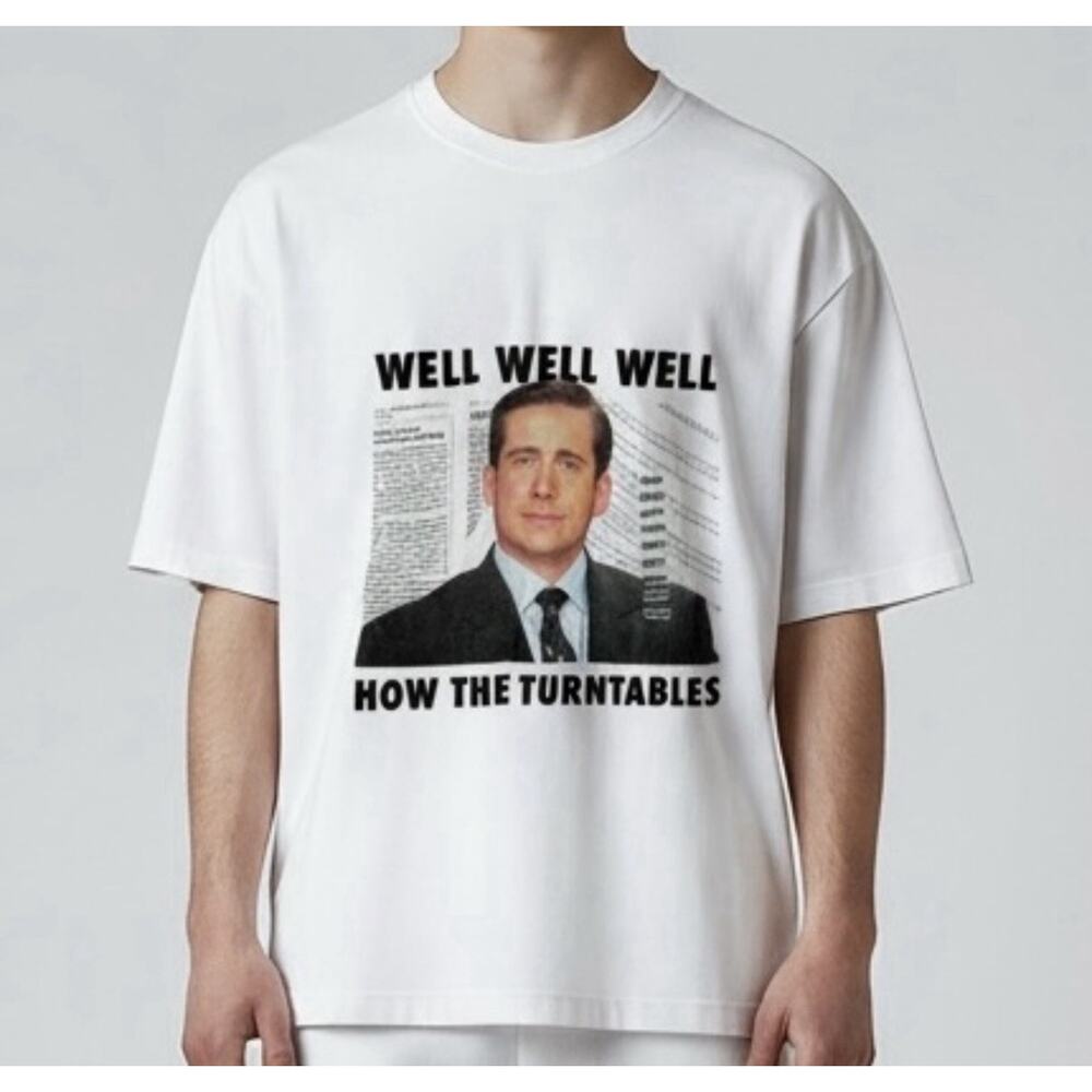 Ripple Junction The Office Well How The Turntables T-Shirt Unisex Size M White